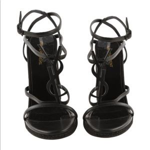Black Cassandra YSL wedges